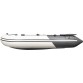 Надувная 2-местная ПВХ лодка Ривьера Компакт 2900 НДНД (светло-серый/графит)